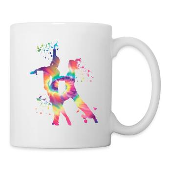 Latin Dancing Couple Watercolor Dancer - Mug - white - Right