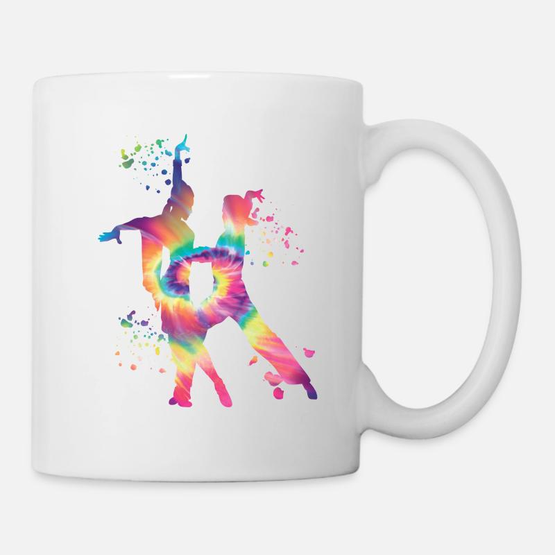 Latin Dancing Couple Aquarell Tänzerin - Tasse - Weiß
