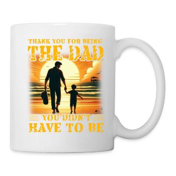 Merci d’être le père que tu n’avais pas à être - Mug blanc - blanc - Droite