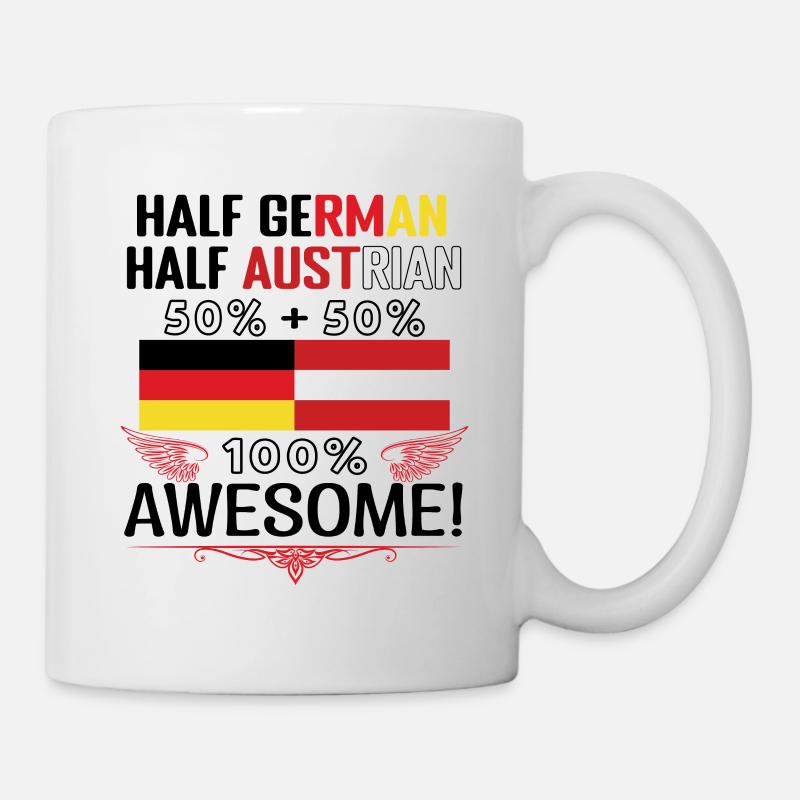 Half German, half Austrian - Mug - white