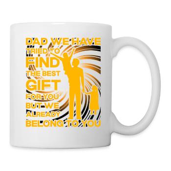 Papa Vater Lustige Kinder Zitat Sarkastisch - Tasse - Weiß - Rechts