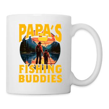 Papas Angelfreunde - Tasse - Weiß - Rechts