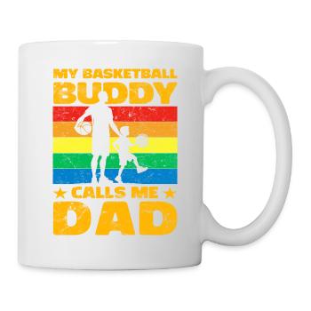 My Basketball Buddy calls me Dad - Mug - white - Right