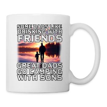 Great Dads go Camping with Sons - Mug - white - Right