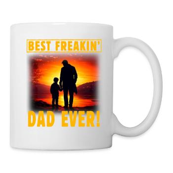 Der beste Freakin Dad aller Zeiten - Tasse - Weiß - Rechts