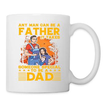 Tout homme peut être père, il faut quelqu’un de spécial - Mug blanc - blanc - Droite