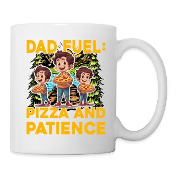 Papa Fuel Pizza et Patience - Mug blanc - blanc - Droite