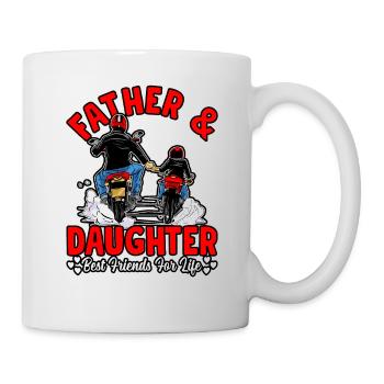 Father and Daughter best friends for life - Mug - white - Right