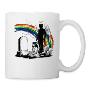 Father Daughter Mourning Grave - Mug - white - Right