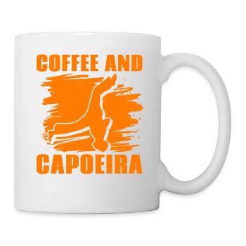 Kaffee und Capoeira - Tasse - Weiß - Rechts