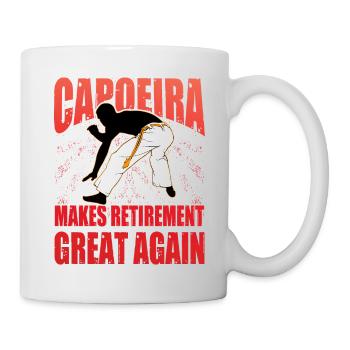 Capoeira makes retirement great again - Mug - white - Right