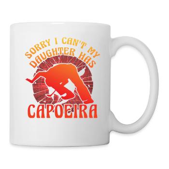 Tut mir leid, ich kann nicht, meine Tochter hat Capoeira - Tasse - Weiß - Rechts