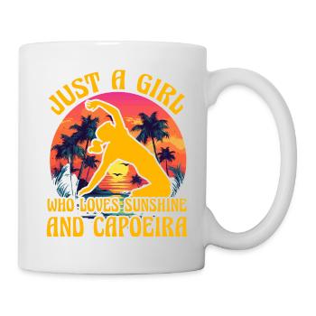 Just a Girl who loves sunshine and Capoeira - Mug - white - Right