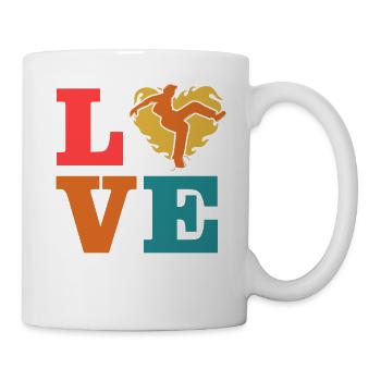 Capoeira Liebe - Tasse - Weiß - Rechts