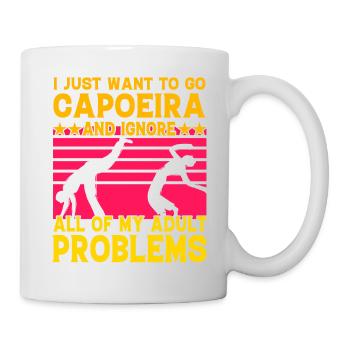 I just want to do Capoeira and ignore my problems - Mug - white - Right
