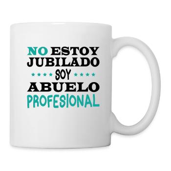 Je ne suis pas à la retraite, je suis un grand-père professionnel - Mug blanc - blanc - Droite