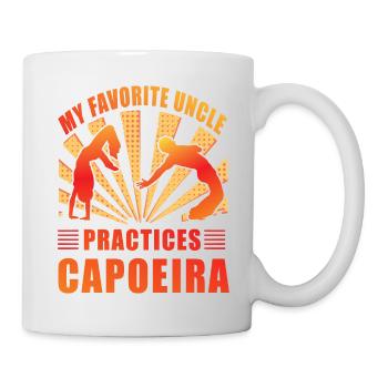 Mon oncle préféré pratique la Capoeira - Mug blanc - blanc - Droite
