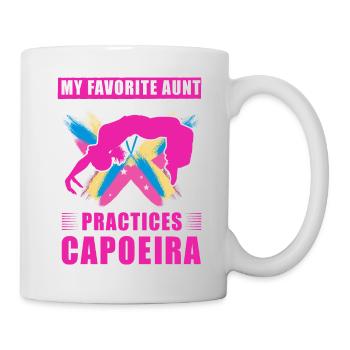 Meine Lieblingstante praktiziert Capoeira - Tasse - Weiß - Rechts