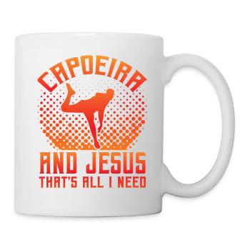 Capoeira und Jesus, das ist alles, was ich brauche - Tasse - Weiß - Rechts