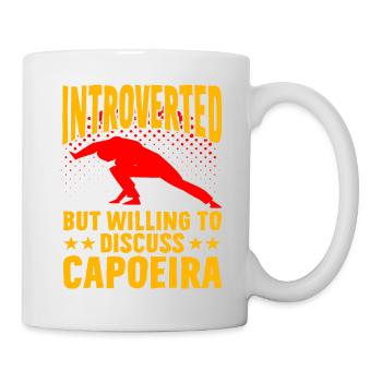 Introverti mais prêt à discuter de Capoeira - Mug blanc - blanc - Droite