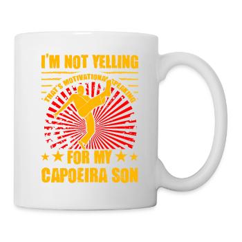 I'm not yelling that's motivational speaking - Mug - white - Right