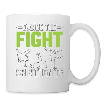 Dansez l’ combatif - Mug blanc - blanc - Droite