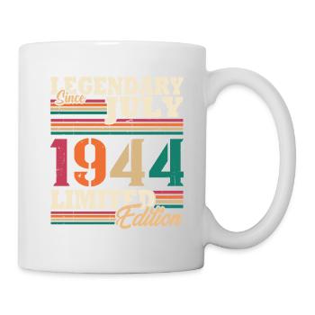 Vintage 1944 Juillet Cadeau Anniversaire Rétro - Mug blanc - blanc - Droite