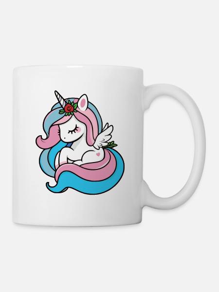 Unicorn Treumend - Mug - white