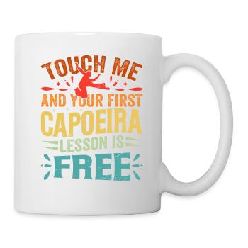 Touch me et votre premier cours de capoeira est gratuit - Mug blanc - blanc - Droite
