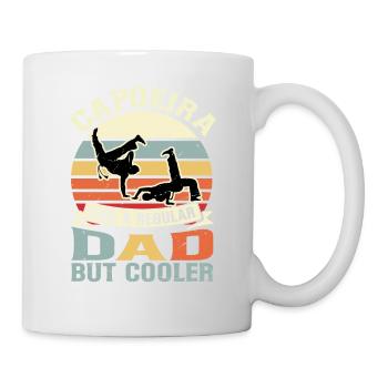 Capoeira wie ein normaler Vater, nur cooler - Tasse - Weiß - Rechts