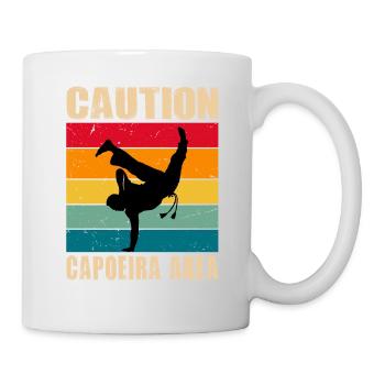 Achtung Capoeira Gebiet - Tasse - Weiß - Rechts