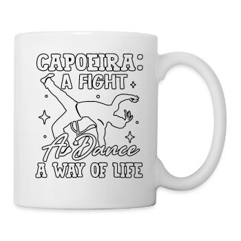 Capoeira a fight a dance a way of life - Mug - white - Right