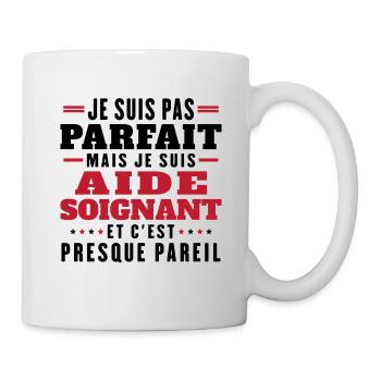 I'm not perfect but I'm a caregiver - Mug - white - Right