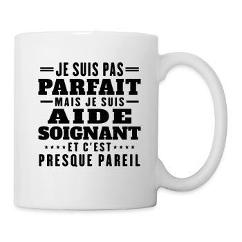 I'm not perfect but I'm a caregiver - Mug - white - Right