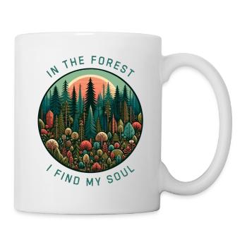 Im Wald finde ich meine Seele - Tasse - Weiß - Rechts
