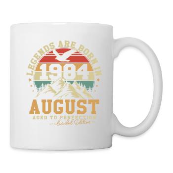 Août 1984 Vintage Rétro Anniversaire 1984 Cadeau - Mug blanc - blanc - Droite