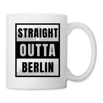 straight outta Berlin i love berlin best city - Mug - white - Right