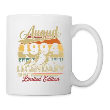 Vintage Retro August 1994 Geburtstagsgeschenk - Tasse - Weiß - Rechts