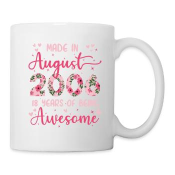 August 2006 18th Birthday Gift For Girl - Mug - white - Right