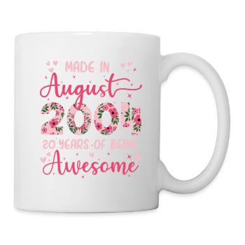 August 2004 20th Birthday Gift for Girl - Mug - white - Right