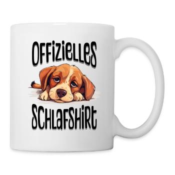 Chemise de Nuit Officielle Chien Pyjama Animal Mignon - Mug blanc - blanc - Droite