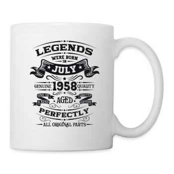 66e anniversaire Original juin 1958 Né en 1958 - Mug blanc - blanc - Droite