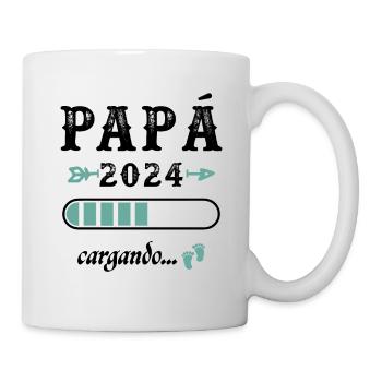 Papa 2024 Loading Geschenk Zukunft Vater - Tasse - Weiß - Rechts