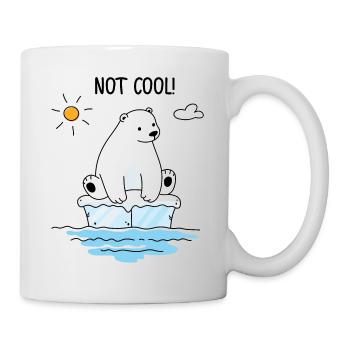 Eisbär auf einer Eisscholle - Tasse - Weiß - Rechts