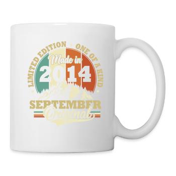 Cadeau d'anniversaire de septembre 2014 - Mug blanc - blanc - Droite