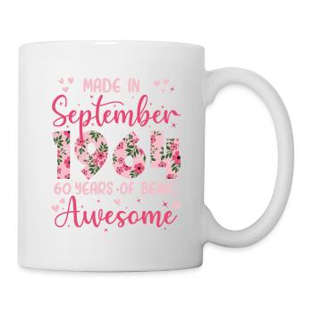 Septembre 1964 Anniversaire 60 Ans Pour Femmes - Mug blanc - blanc - Droite