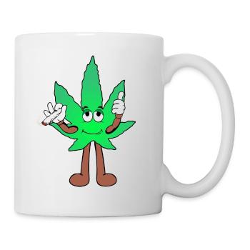 Der Bloom - Weed Cannabis Stoned Hanf Marihuana - Tasse - Weiß - Rechts