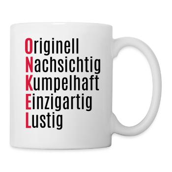 Bester Onkel Geschenk lustige Geschenkidee - Tasse - Weiß - Rechts