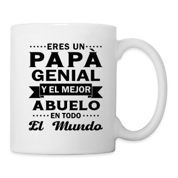 Papa cool et le meilleur grand-père du monde entier - Mug blanc - blanc - Droite