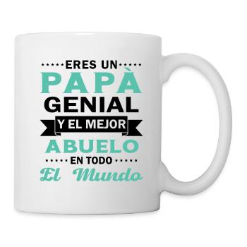 Papa cool et le meilleur grand-père du monde entier - Mug blanc - blanc - Droite